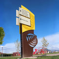 Made in China Factory Outdoor Customized Outdoor Monument Sign Led Illuminate Light Pylon Sign for Shopping Center Mall