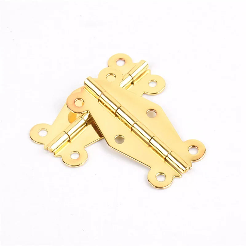 Metal Gold Butterfly Window Door Box Hinge Connector Hardware Furniture Hinge