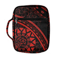 Wholesale Red Tribal Digital Printing Men Women Bible Cover Bible Carrying Bag with Book Stand Handle Zipper and Multi-Pockets