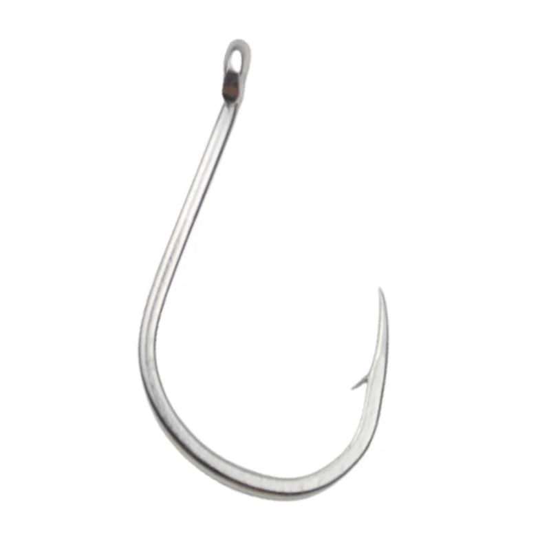 High Carbon Steel Barbed Fish Hooks 3~28# for Saltwater Trout & Bass Lure Fishing Stream Use