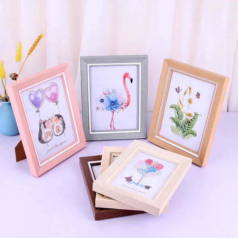 Wholesale Plastic Photo Frame 5" 6" 7" 8"10" A4 A3 Photo Frame for Table Top Wall Decor