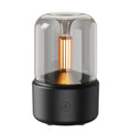 2022 Creative Home Office Aroma Diffuser Intelligent Electric Humidifier with Candle Light Simulation 1-Year Warranty