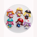 Matte Princess Resin Cabochon Flatback Beads Charms for Ear Stu Brooch Shoes Buckle Making Center