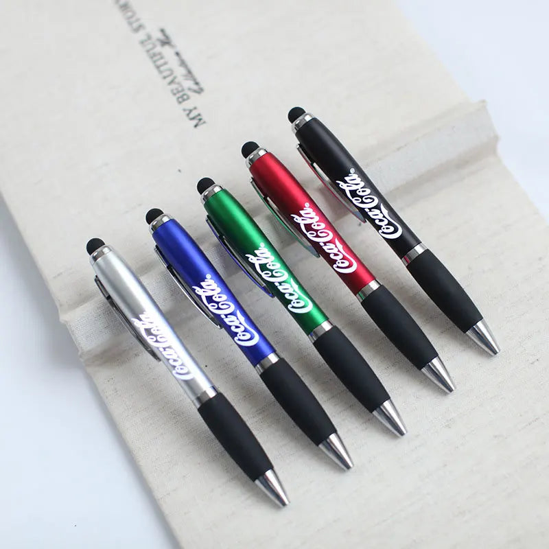 Custom Logo Color Laser Led Light Metal Body Pens Ballpoint Pen