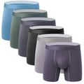 Wholesale Custom Logo Long Leg Boxer Briefs Custom Waistband Men Underwear