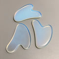 HY SPA Acupuncture Hand Made Heart Facial Guasha Scraping Massage Tool Natural Opalite Facial Gua Sha Tool