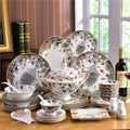 58pcs Cookware Equator Jungle Series Tableware Set Bowls and Plates Porcelain Dinner Set Western Ceramic Bone China Minimalist