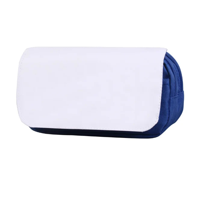 Sublimation Blank Polyester Zipper Pouch Pencil Pen Case Bag Single-Side Sublimation Blank Makeup Bags DIY Craft