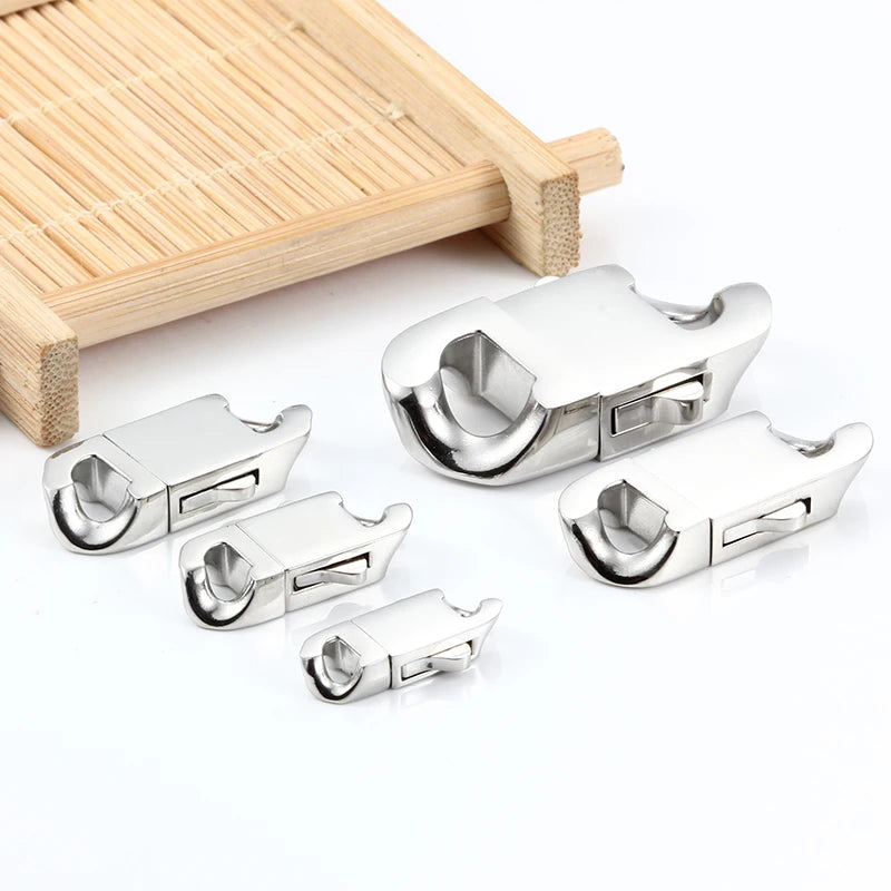 DIY Stainless Steel Jewelry Release Buckle Unique Fancy Design for Chain Clasp Necklace and Bracelets Making