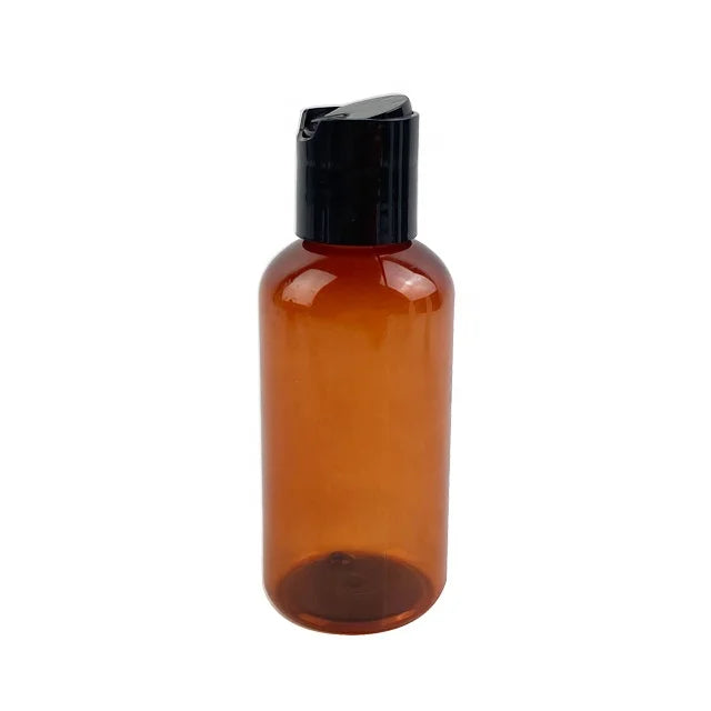 Professional 4 oz PET Boston Shape Amber Color Plastic Bottle Mist Sprayer Cap for Face Mask Shampoo Lotion & Personal Care