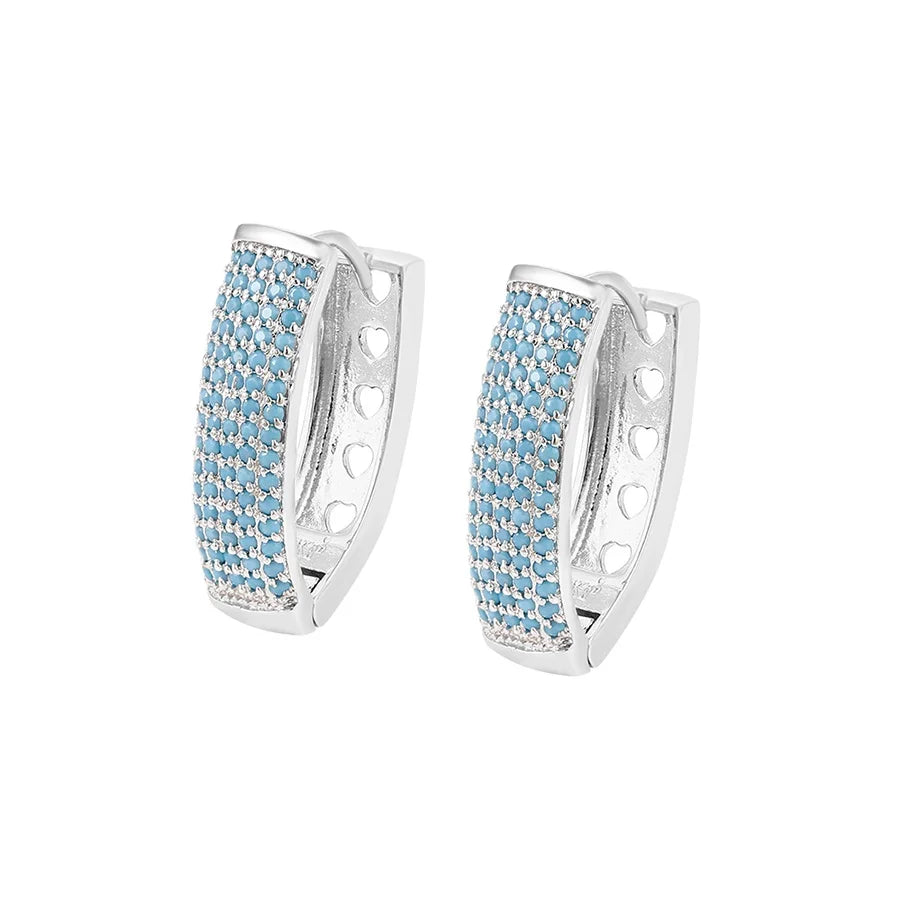 94357 Xuping Jewelry Fashion Christmas Elegant Earring Platinum Plated Iced Out  Luxury Fancy Romantic Engagement Earrings