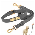 Eco-Friendly Personalized Custom Logo Super Soft Waterproof PVC Dog Collar & Leash Durable Pet Supplies