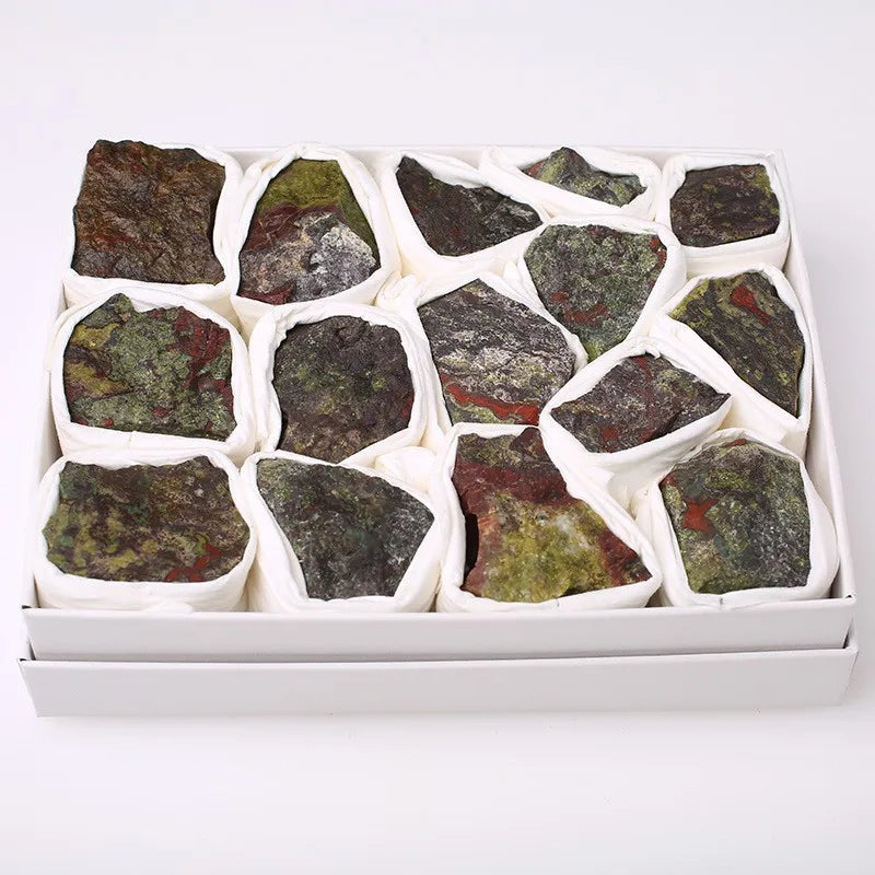 HZ Wholesale Various Natural Mineral Quartz Crystal Raw Dragon Blood Healing Rough Stone With Box