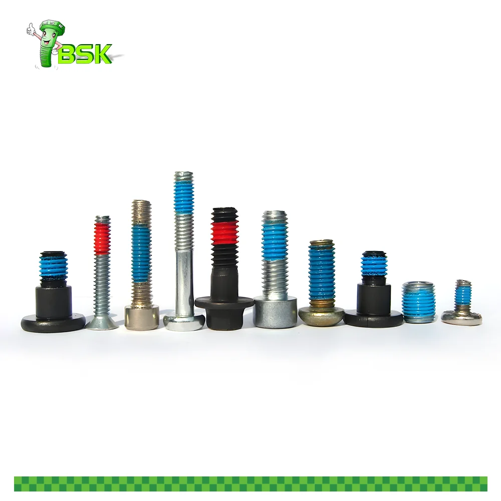 Pink Patch Nylok Bolt M3 M4 M6 M8 M10 M12 M16 M20 M24 Stainless Steel 304 Nylok Blue Patch Lock Screw