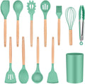 Manufacturing Suppliers Import From China Sale Bamboo Wooden Stainless Steel Tools Korean Cooking Silicone Kitchen Set Utensils