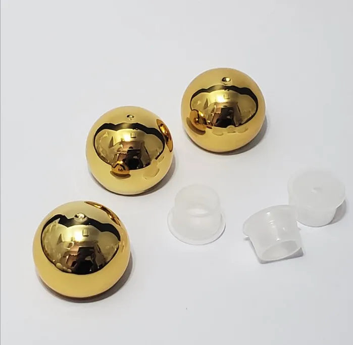 18mm Roundl Electroplate Gold Mushroom Shape Cap  Lid With Inner Plug for Perfume Lotion Essential Oil