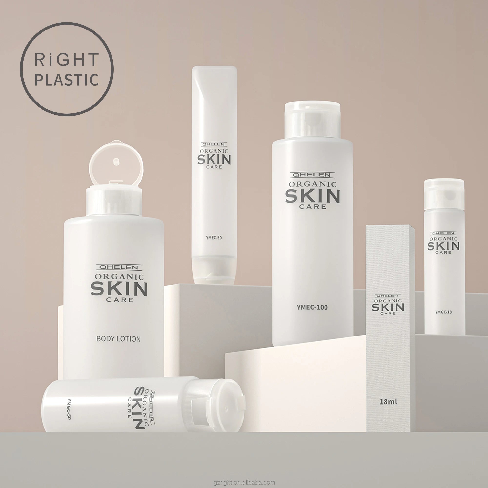 PE Material Round Shape Soft Handy Packaging Cosmetics Cleansing and Skin Care Water Plastic Bottle