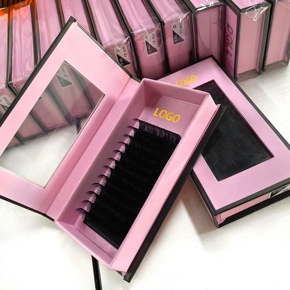Soft Matte Lash Extensions Trays Private Label Matte Velvet Cashmere Lash Extensions Supplies
