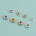 925 Sterling Sliver Twist Stripe Ring Spacer Beads for Jewelry Making Diy Bracelets Necklace Supplies Wholesale