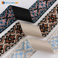 Custom Logo Rhombus Jacquard Tape Woven Braid Single Faced Polyester Ribbon