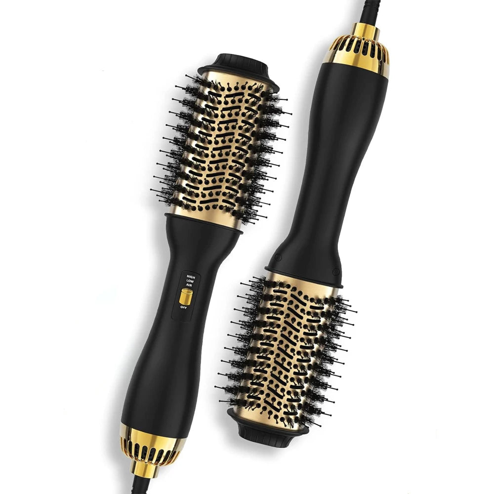 ULELAY  Multi Function Electric Blow Dryer Hot Air Negative Ion Hair Straightener Comb Brush 3 in 1 Hair Dryer Brush