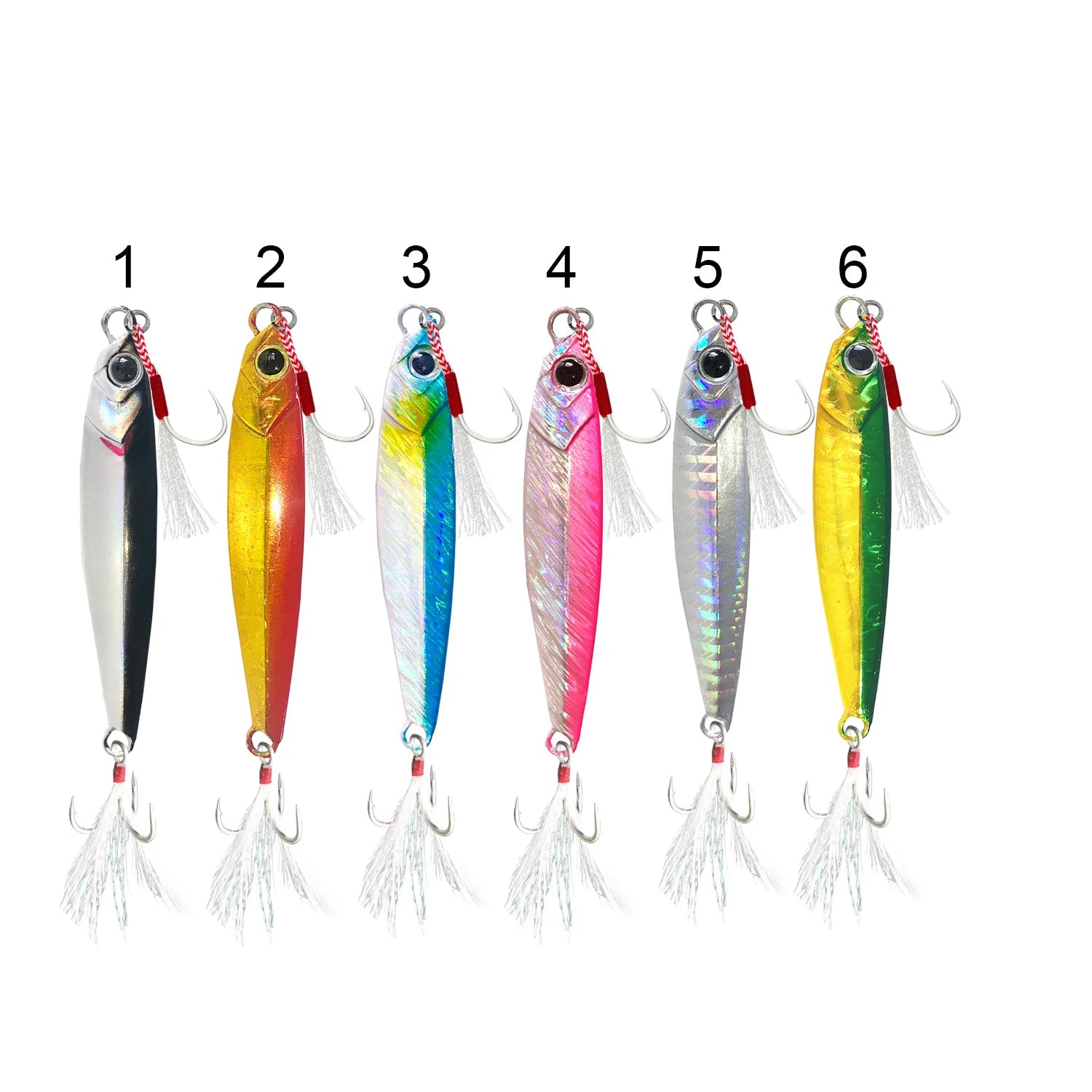 Sizzling 30g 40g Sea Fishing Lure Bait Sequined Sea Bass Mackerel Long Shot Bait