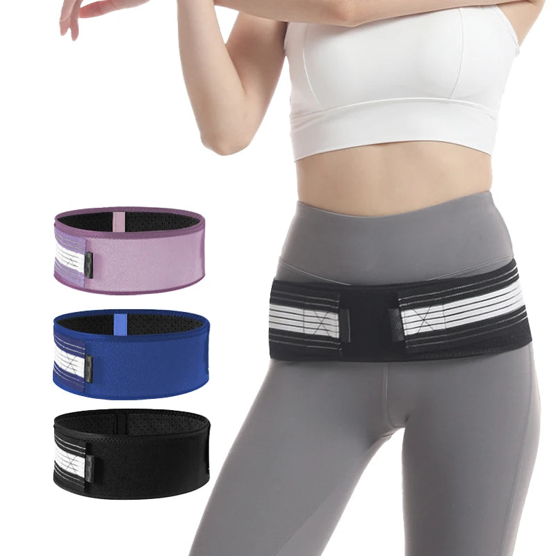 Breathable Anti-Slip Adjustable Lower Back Si Joint Support Pelvis Pain Relief Hip Sacroiliac Belt