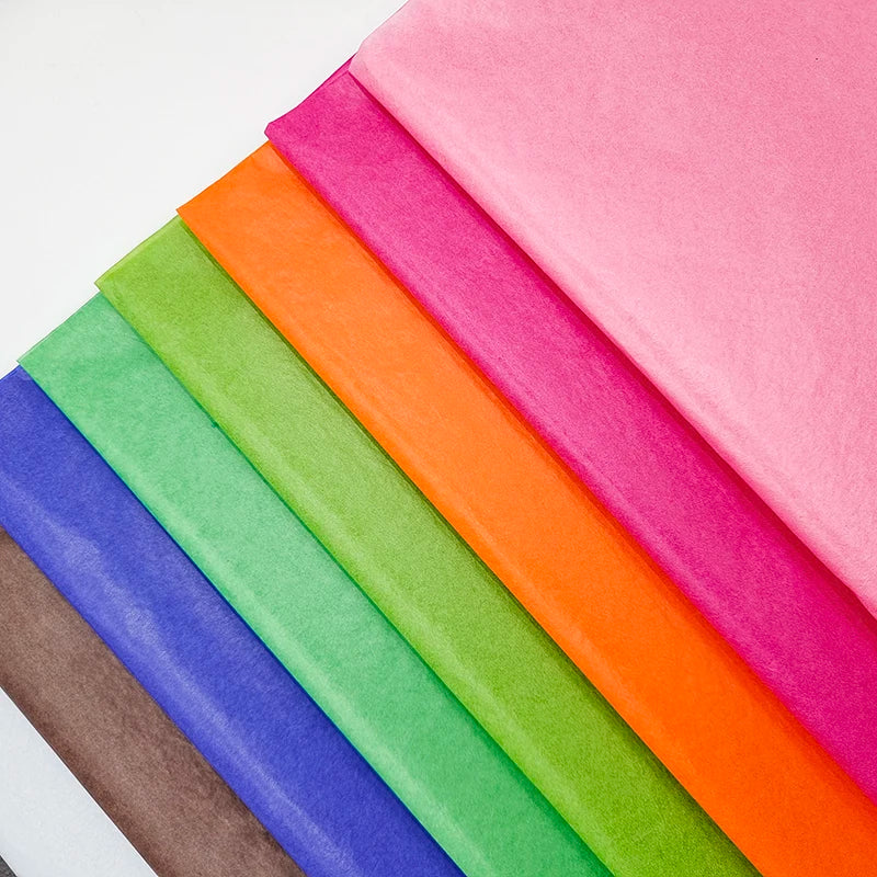 24g clear Transparent Custom logo Printing Colored Wax Paper Food Gift Clothes Tissue Wrapping Packaging