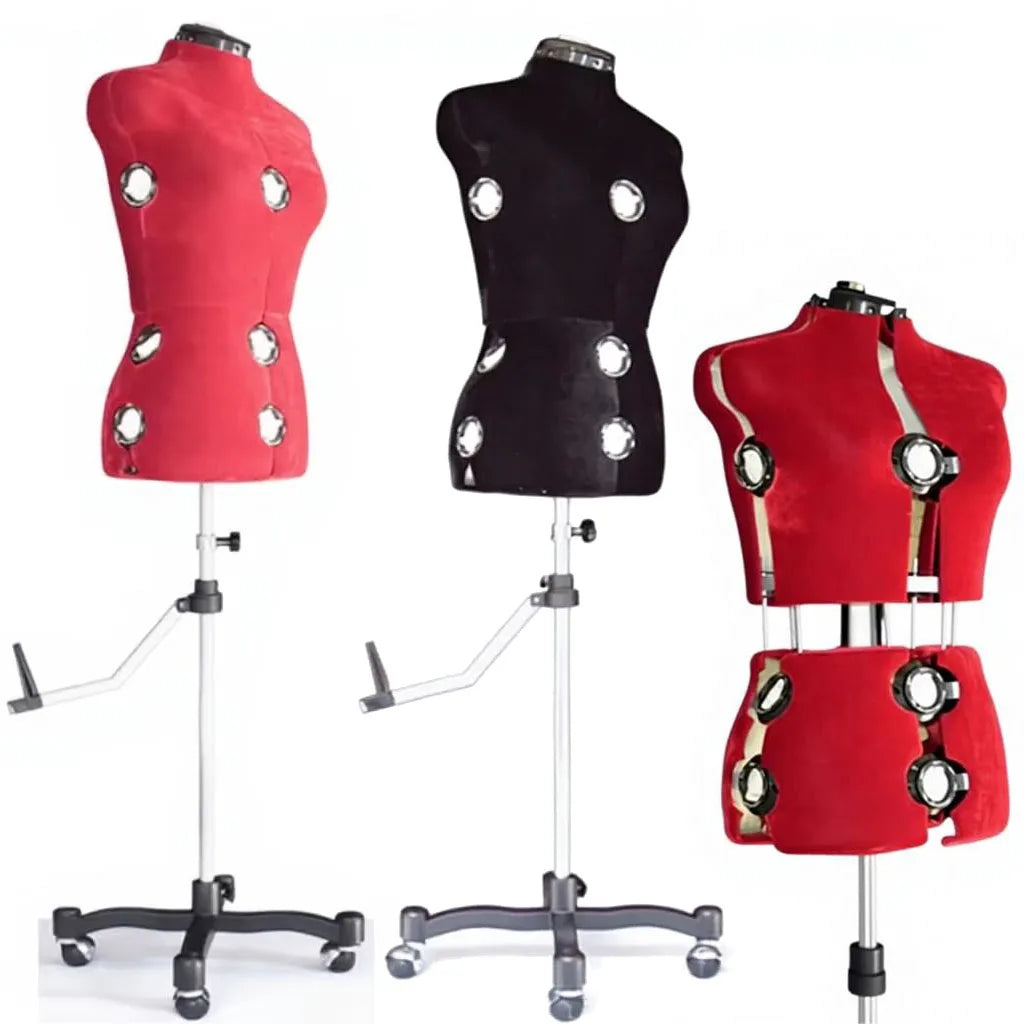 XINJI Female Upper Body Mannequin Half Size Dressmakers Mannequins Women Adjustable Sewing Dummy for Tailor's Dress Form Model