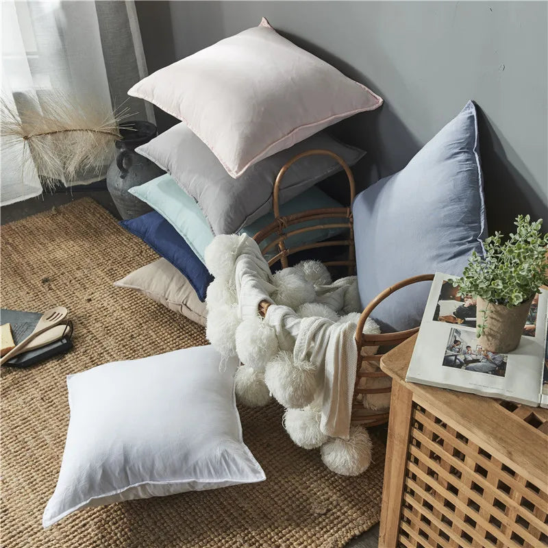 45x45 60x60 Pillow Covers Solid Color Cushions Home Decor Throw Pillow Cover 18x18 Custom Cushion Covers