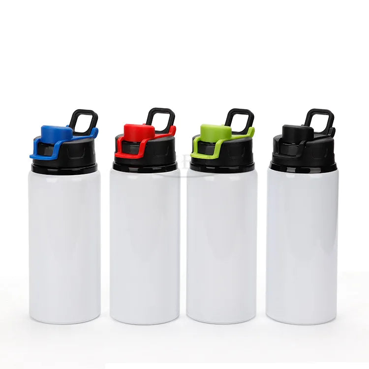 Custom Logo 600ml Aluminum Water Bottle for Sports Outdoor Direct Drinking Sublimation Blank Promotional Direct Drinking Bottle