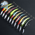 Factory Wholesale 16.3g 155mm Hard Artificial Multicolor Plastic 3D Eyes Bass Pike Sea Fishing Wobblers Long Lip Minnow Lure