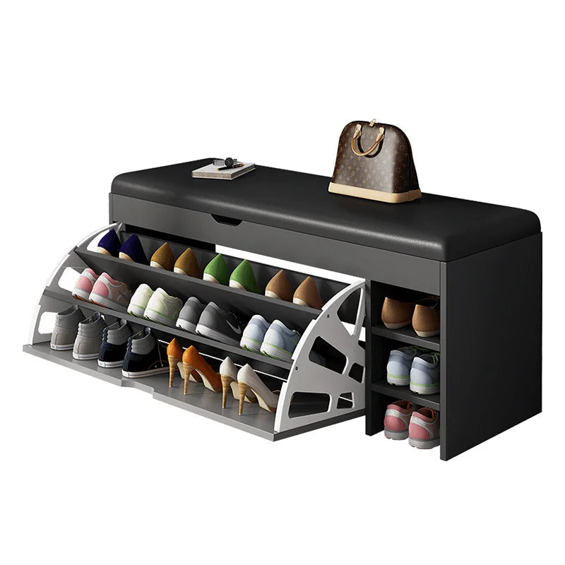Living Room Furniture Shoe Display Rack Bench Shoe Shelf Space Save Storage Wooden Shoes Cabinet Racks