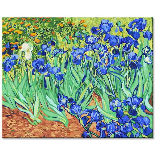 Digital Oil Art Painting Kits Hand-Painted by Numbers Acrylic for Home Decorations Subjects Include Still Life and Landscape