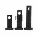 Clevis Pin With Hole 1/2/5/10PCS GB882 M4 M5 M6 M8 M10 M12 Dowel Pin Flat Head Cylindrical Pin With Hole Black Carbon Steel