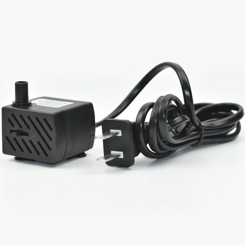 Micro 3W 110V60HZ 220V50HZ Rockery Waterfall Fountain Mini Table Fish Tank Submersible Water Pump for Aquarium/Pond/Hydroponics