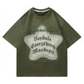 Manufacturer Custom Men Women Summer Heavyweight Oversize Suede T Shirt High Street Vintage Graphic Puff Print Tee Shirt
