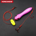 4" Catfish Fishing Float Live Bait Rig with Red PE Line Octopus and Treble Hooks for Freshwater Catfish Angling Terminal Tackle