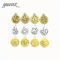 YuenZ 12pcs/1set 3 Color Zodiac Charms Alloy Metal Constellation Pendants for DIY Handmade Jewelry Accessories Making