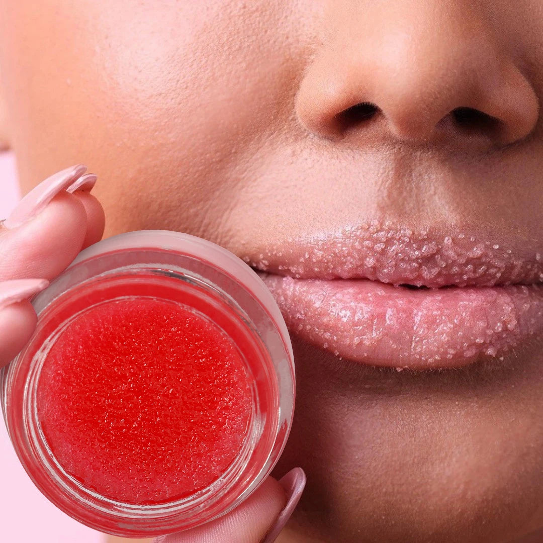 Wholesale Herbal Turmeric Brown Sugar Natural Rose Diamond Collagen Peach Nourishing 20g Waterproof Cream Lip Scrub Pink Rose
