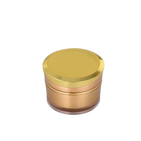 5g in Stock Luxury Ready to Ship Gold Fashion Design Plastic Container Acrylic Cream Jar for Cosmetic Packaging