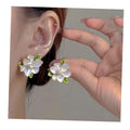VKME Fashion Pearl Flower Earrings for Women Jewelry