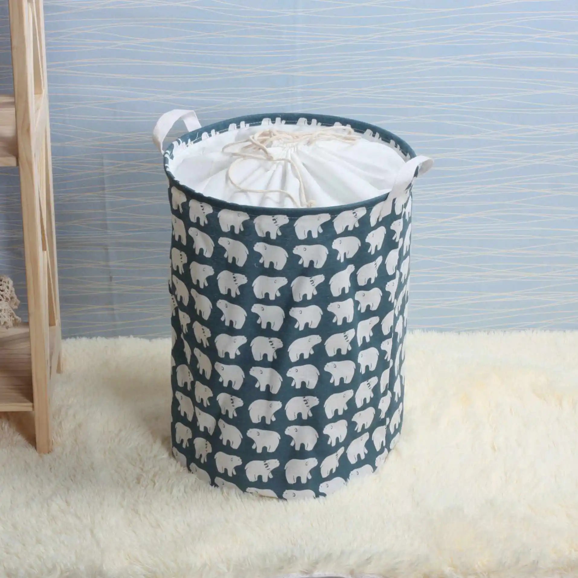 Custom or Standard Wholesale Price Laundry Basket Canvas Storage