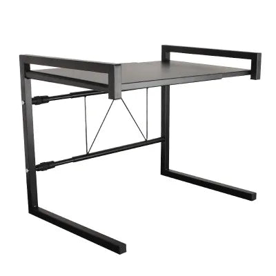 Microwave Oven Rack Factory Telescopic Iron Kitchen Microwave Oven Rack Storage Shelf