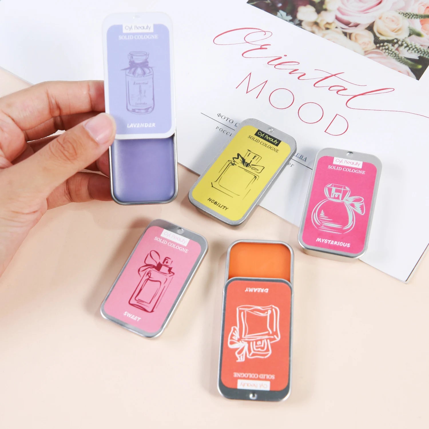 Top Quality Body Deodorant Romantic Fragrance Solid Perfumes for Women Private Label Miracle Solid Cologne
