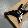 Custom Jacksons Electric Guitar Floyd-Tremolo Rare Star Shape Black 6-String H-H Pickup Glossy Finish Mahogany Maple Rosewood