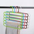 Modern Metal Trouser Rack Household Trouser Clip Wardrobe Hanger Hanging Towel Scarf Storage Multifunctional Magic Skirt Drying