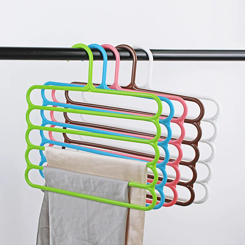 Modern Metal Trouser Rack Household Trouser Clip Wardrobe Hanger Hanging Towel Scarf Storage Multifunctional Magic Skirt Drying