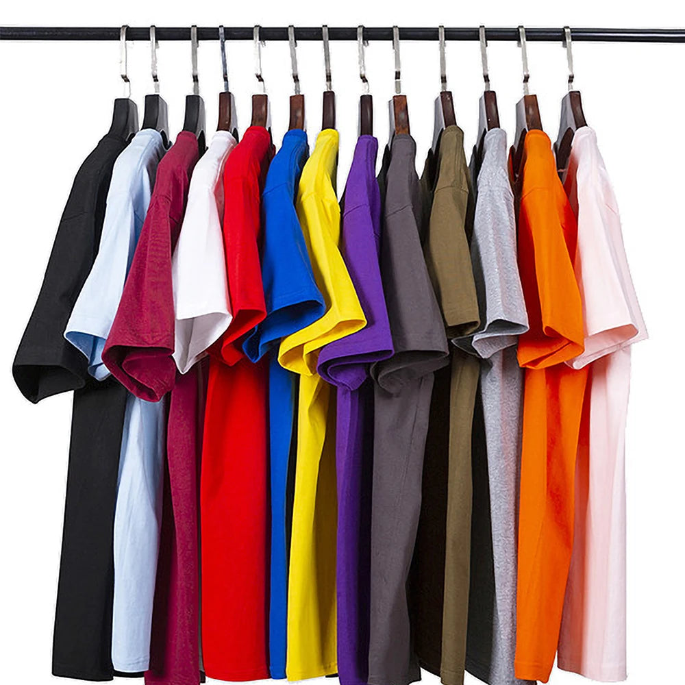 Factory Directly Graphic T Shirts for Men Custom Printing Polyester Cotton Woven 180 Grams Blank Screen Printed