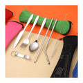 Portable Stainless Steel Cutlery Set Knife Fork Spoon Chopsticks Outdoor Camping Travel Utensils Set